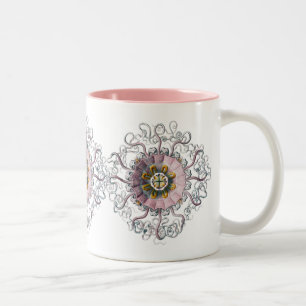 Caneca De Café Em Dois Tons Vintage Haeckel