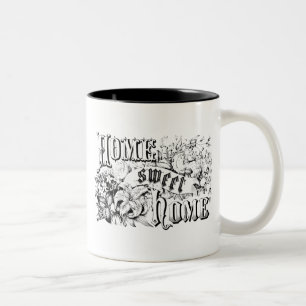 Caneca De Café Em Dois Tons Vintage Home Sweet Home Decor e presentes