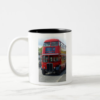 Caneca De Café Em Dois Tons Vintage London Bus