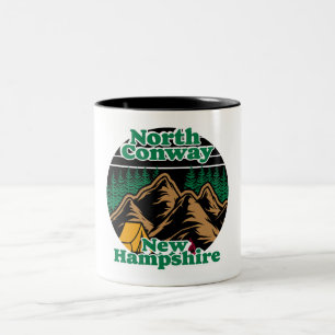 Caneca De Café Em Dois Tons Vintage North Conway New Hampshire