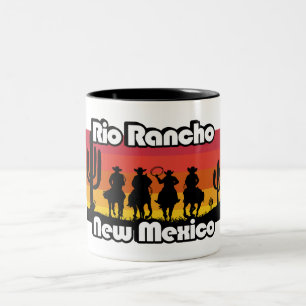 Caneca De Café Em Dois Tons Vintage Rio Rancho Novo México