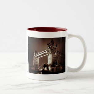 Caneca De Café Em Dois Tons Vintage Sepia London Tower Bridge