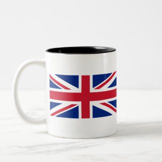 Caneca De Café Em Dois Tons Vintage Union Jack Flag T-Shirt