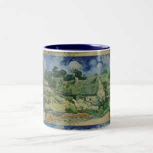 Caneca De Café Em Dois Tons Vintage Van Gogh Que Faz Algodão Em Cordeville