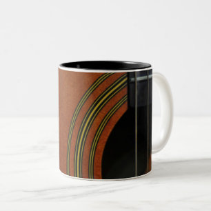 Caneca De Café Em Dois Tons Violão Bass Maravilhoso