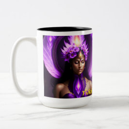 Caneca De Café Em Dois Tons Violet Flame Angel