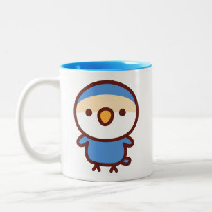 Caneca De Café Em Dois Tons Violet Peach-faced lovebird