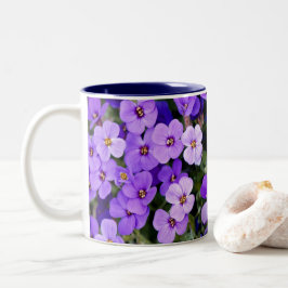 Caneca De Café Em Dois Tons Violetas