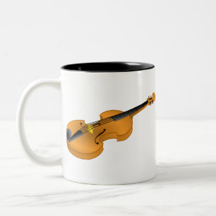 Caneca De Café Em Dois Tons Violino