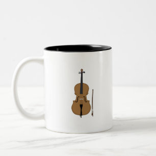 Caneca De Café Em Dois Tons Violino