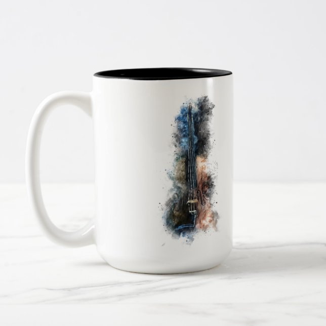 Caneca De Café Em Dois Tons Violon (Esquerda)
