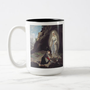 Caneca De Café Em Dois Tons Virgem Maria de Lourdes
