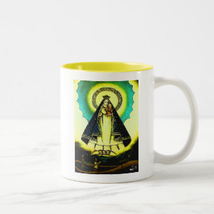 CANECA DE CAFÉ EM DOIS TONS VIRGEN DE LA CARIDAD