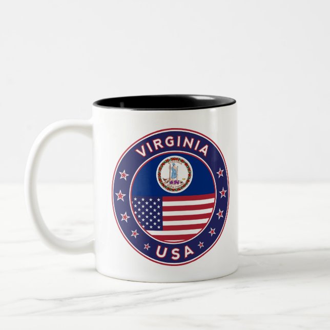 Caneca De Café Em Dois Tons Virgínia (Esquerda)