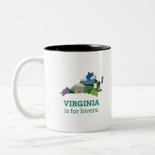 Caneca De Café Em Dois Tons Virginia é para os amantes