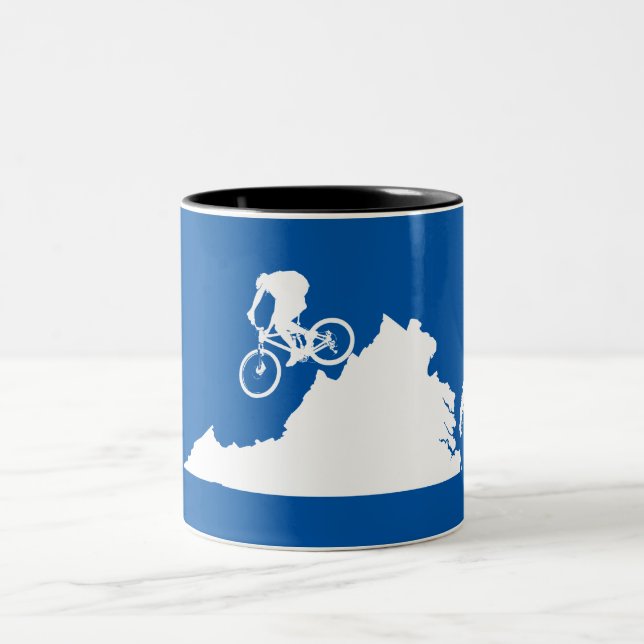 Caneca De Café Em Dois Tons Virginia Mountain Biking (Centro)