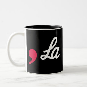 Caneca De Café Em Dois Tons Vírgula La Pontuação Divertida Kamala Harris