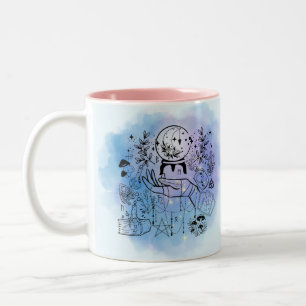 Caneca De Café Em Dois Tons Visão das bruxas: Design visionário místico