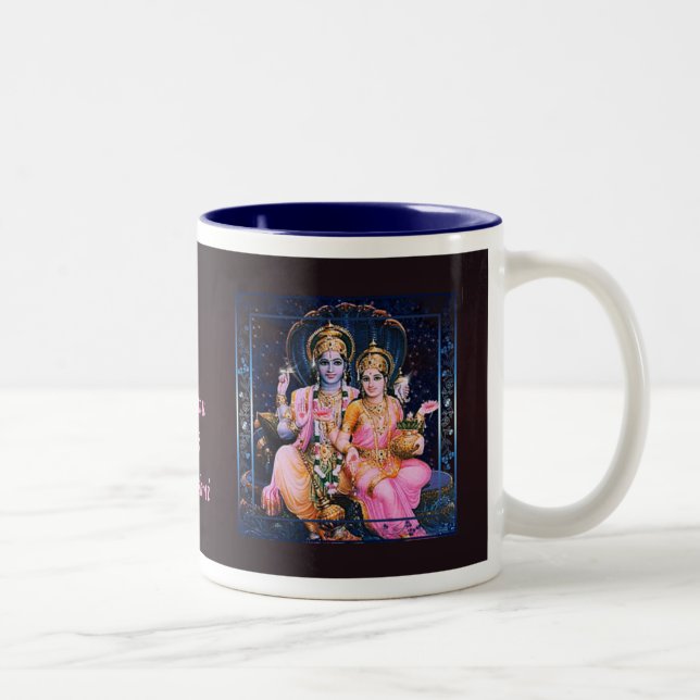 Caneca De Café Em Dois Tons Vishnu & Lakshmi Mug, Copa (Direita)