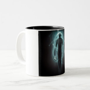 Caneca De Café Em Dois Tons Visitante de outra dimensão