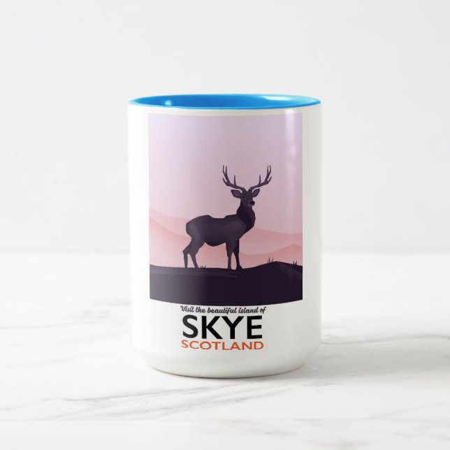 Caneca De Café Em Dois Tons Visite a bela ilha de Skye (Centro)
