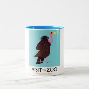 Caneca De Café Em Dois Tons Visite o zoológico