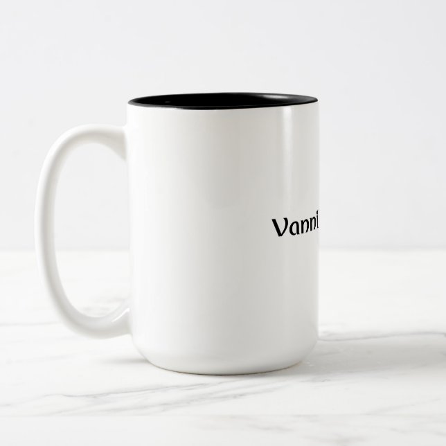 Caneca De Café Em Dois Tons Visões oficiais Vanniks Mug (Esquerda)