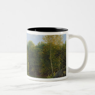 Caneca De Café Em Dois Tons Vista da floresta de Fontainebleau, 1829