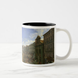 Caneca De Café Em Dois Tons Vista da praça Navona, Roma