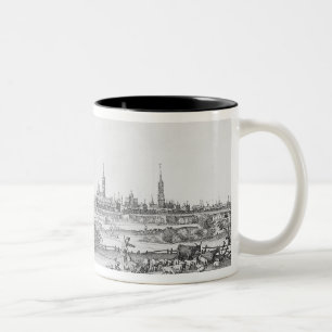 Caneca De Café Em Dois Tons Vista de Bruges