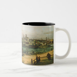 Caneca De Café Em Dois Tons Vista de Munich, C. 1761 (óleo em canvas)