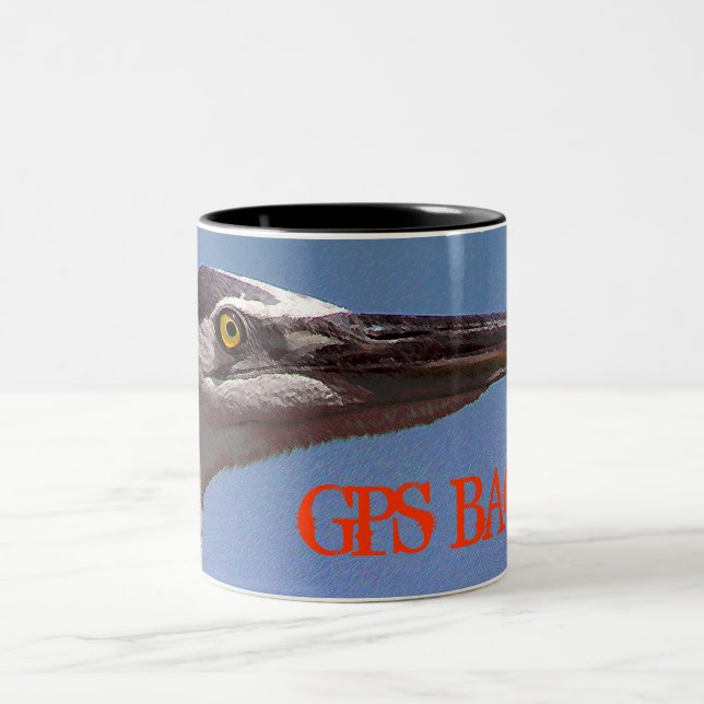 Caneca De Café Em Dois Tons Vista de Olho de Pássaro (Centro)