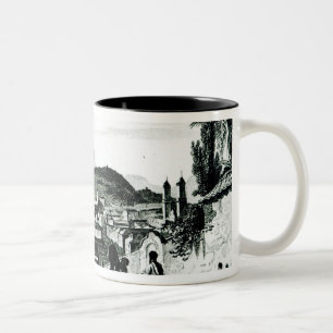 Caneca De Café Em Dois Tons Vista de Rio de Janeiro da igreja