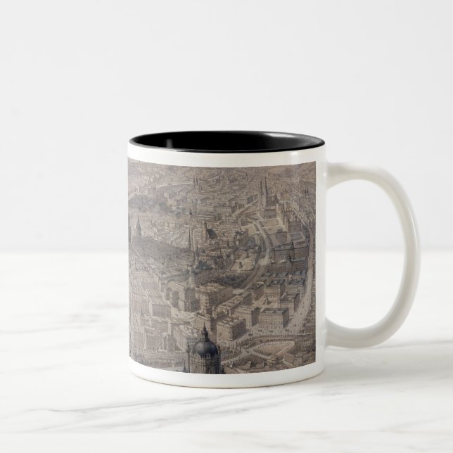 Caneca De Café Em Dois Tons Vista de Viena, c.1860 (Direita)