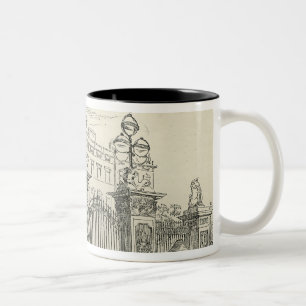 Caneca De Café Em Dois Tons Vista dianteira do Buckingham Palace