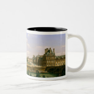 Caneca De Café Em Dois Tons Vista dos jardins e do palácio do