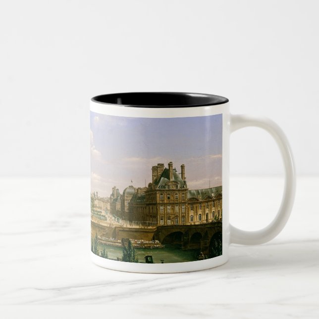 Caneca De Café Em Dois Tons Vista dos jardins e do palácio do (Direita)