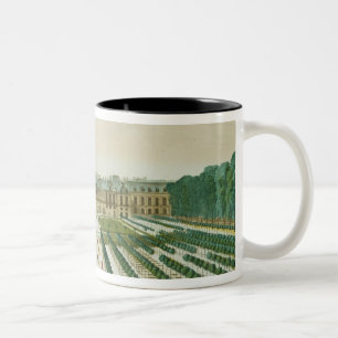Caneca De Café Em Dois Tons Vista e perspectiva do Palais Royal do