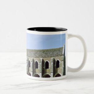 Caneca De Café Em Dois Tons Vista exterior da abadia Cistercian