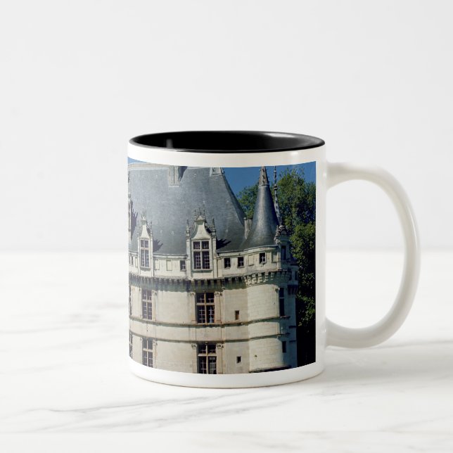 Caneca De Café Em Dois Tons Vista geral do castelo d'Azay-le-Rideau (Direita)