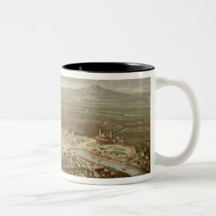Caneca De Café Em Dois Tons Vista panorâmica da exposição Universelle