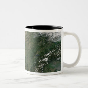 Caneca De Café Em Dois Tons Vista satélite de France