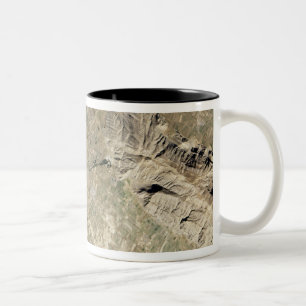 Caneca De Café Em Dois Tons Vista satélite de Persepolis