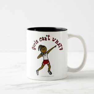 Caneca De Café Em Dois Tons Vista Vermelha Escura