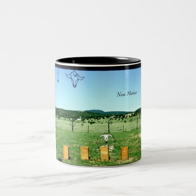 Caneca De Café Em Dois Tons Vistas de New mexico (Centro)