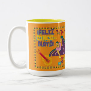 Caneca De Café Em Dois Tons Viva la libertad laranja