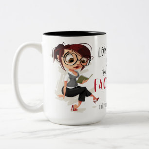 Caneca De Café Em Dois Tons Viva o Fator de Café de Dois Tons