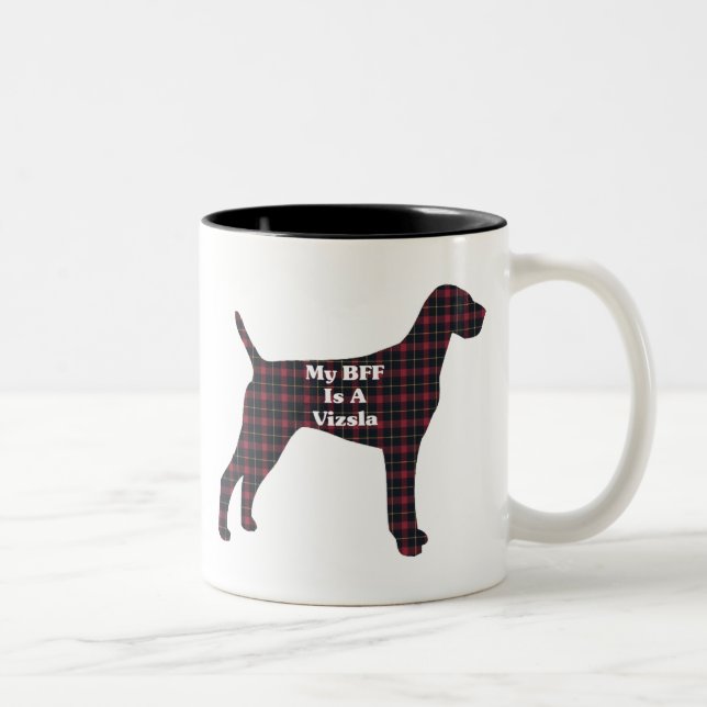 Caneca De Café Em Dois Tons Vizsla BFF Mug (Direita)