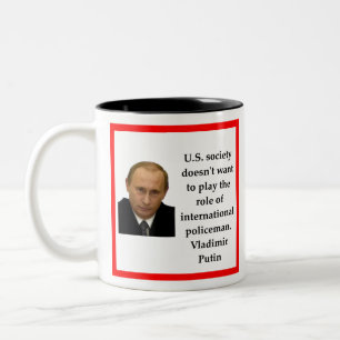 Caneca De Café Em Dois Tons Vladimir Putin