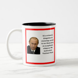 Caneca De Café Em Dois Tons Vladimir Putin